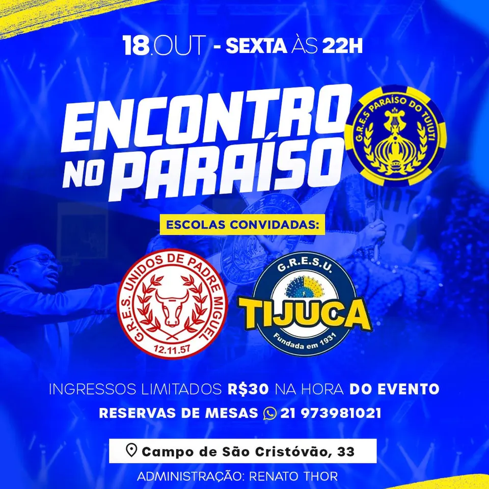 Tuiuti recebe Unidos de Padre Miguel e Tijuca nesta sexta-feira (18)