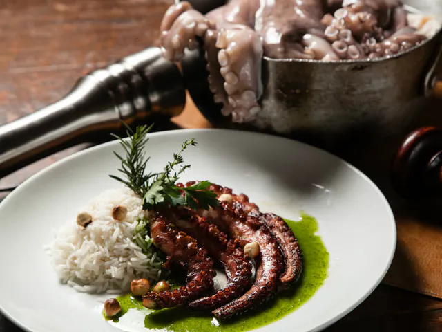 Poulpe grillée