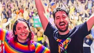 Casal Gabriel e Shirley, sucesso no YouTube, no Vivo Rio