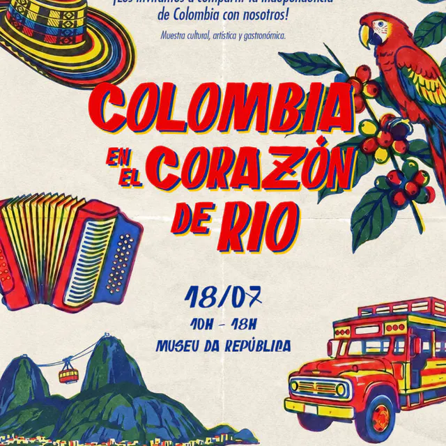 "Colômbia no Coração do Rio" no Museu da República