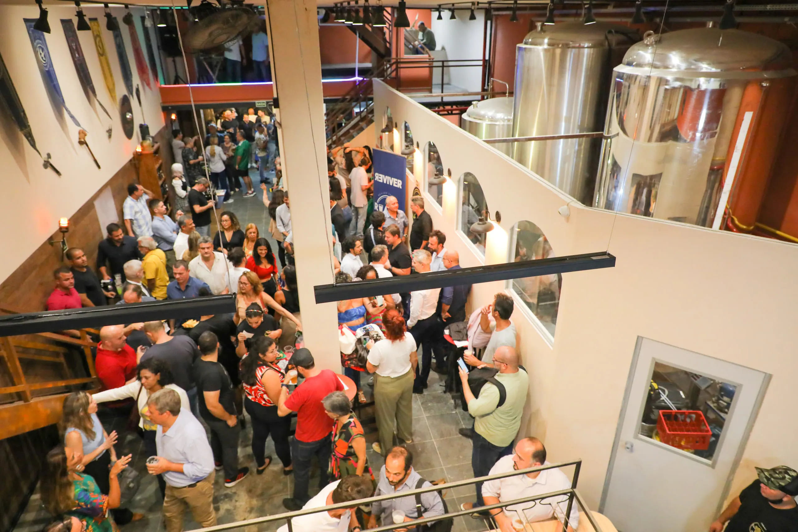 Einweihung der Brauerei Piedade und des Martelo Pagón Hydromelaria, in der Straße der Carioca, im Zentrum von Rio.