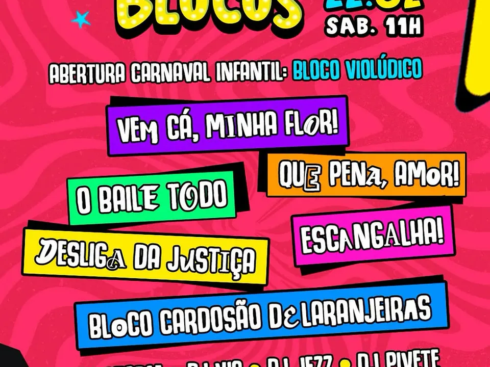 Pre-Carnaval in the Quintal of Lapa brings together traditional blocks and child programming