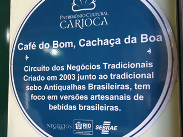 Conseil du patrimoine culturel Carioca do Café do Bom et Cachaça da Boa