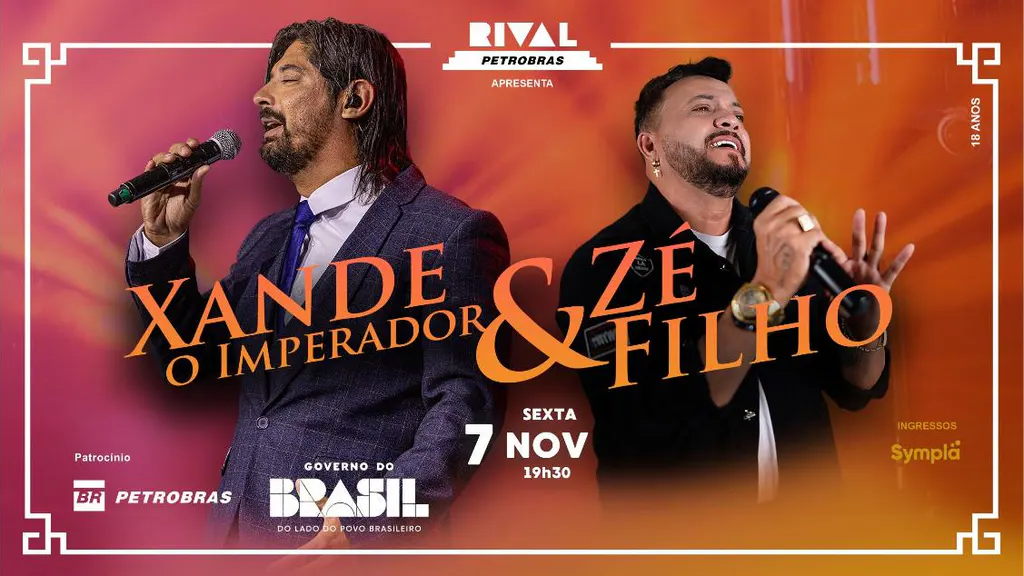 Xande The Emperor and Zé Filho at the Rival Petrobrás Theatre