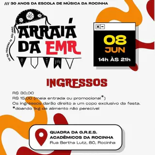 La racine de l'école de musique Rocinha de G.R.E.S. Rocinha