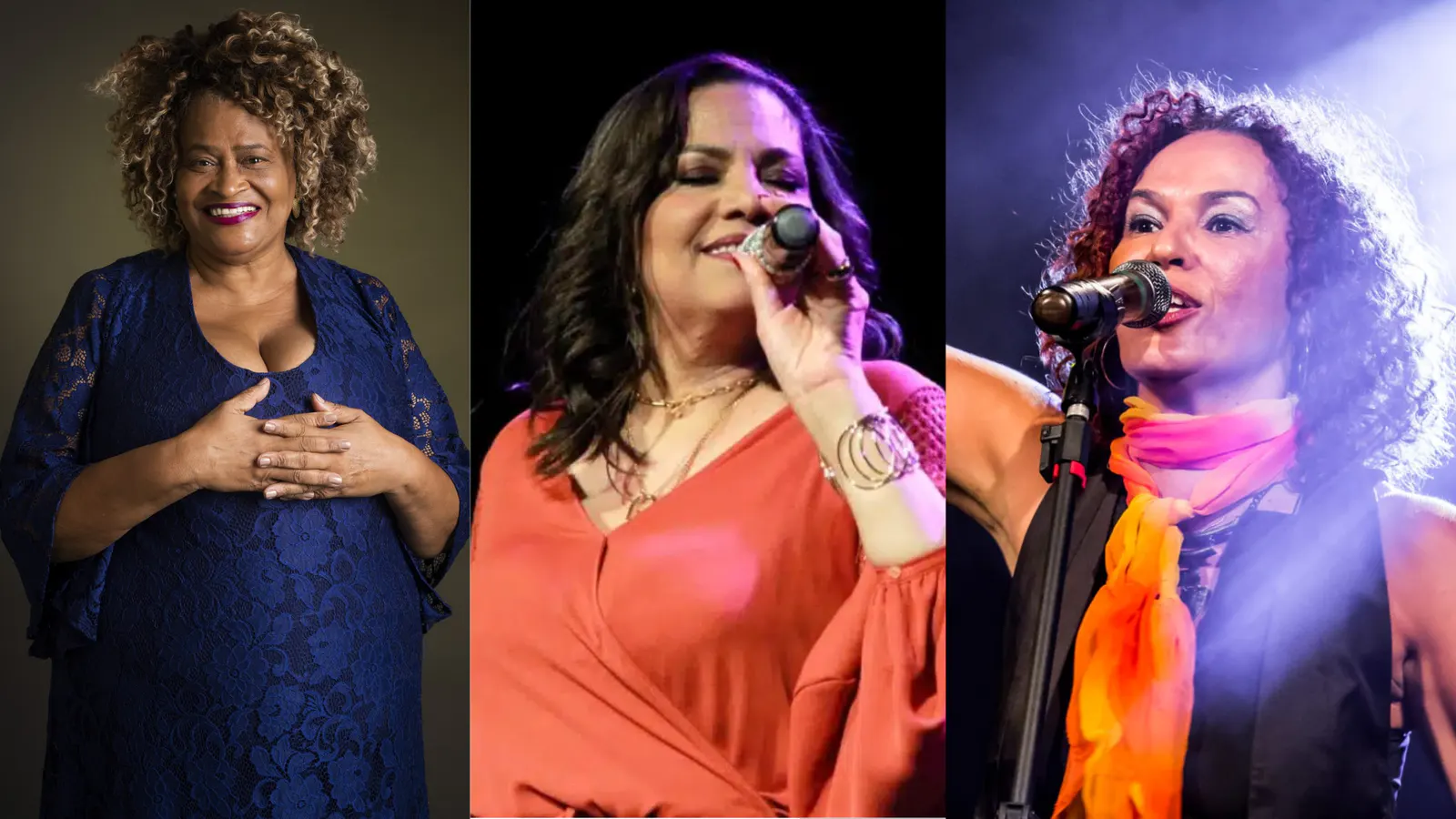 Eliane Faria, Andréa Montezuma e Dilma Oliveira al Rival Petrobras Theatre