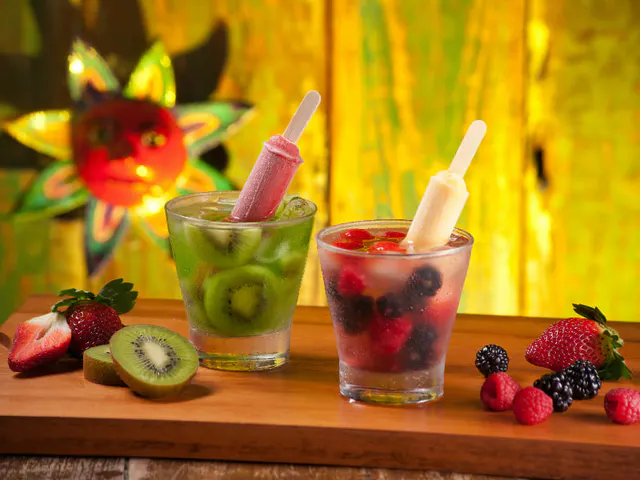 Caipirinhas com bastoncitos